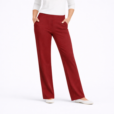 EVELLE Ultra-Stretch Ponte Straight-Leg Pants