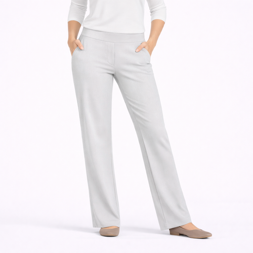 EVELLE Ultra-Stretch Ponte Straight-Leg Pants