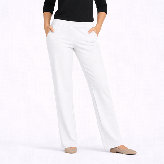 EVELLE Ultra-Stretch Ponte Straight-Leg Pants